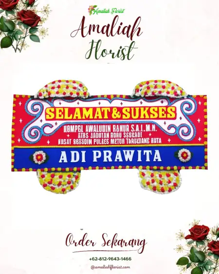 Papan Bunga Ucapan Selamat Sastrodirjan